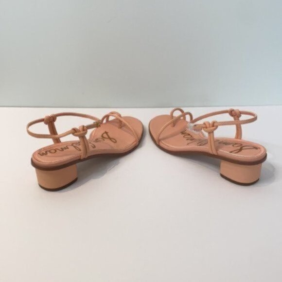 Sam Edelman Women Pink Isle Ankle Strap Block Heel Leather Sandal Size 9.5W - Picture 4 of 10
